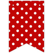 Polka-Punktmuster Wimpelkette (Dritte Fahne)