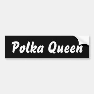 Polka Queen - Lifestyle pädagogisch bewegen genieß Autoaufkleber