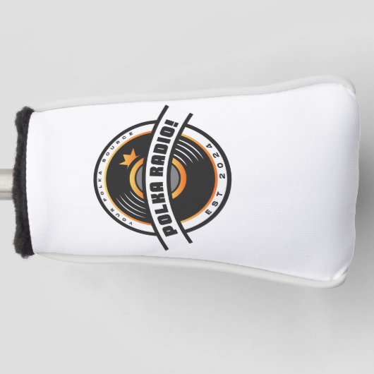 Polka Radio Golf Kopfhaube Headcover (Vorderseite)