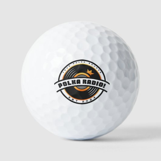 Polka Radio Markengolfbälle Golfball (Vorderseite)