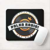 Polka Radio-Mauspad (Schwarz) Mousepad (Mit Mouse)