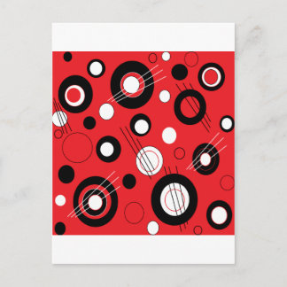 Polka Red Postkarte