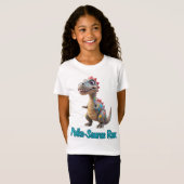 Polka-Saurus Rex Confetti Dinosaur Kids Dot Day T-Shirt (Vorne ganz)