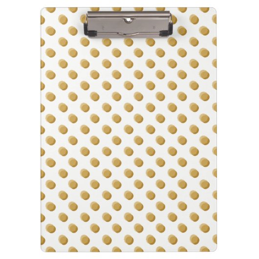 Polka Task Warm Earthy Klemmbrett (Vorderseite)