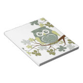 Polka Tree Owl Notepad Notizblock (angewinkelt)