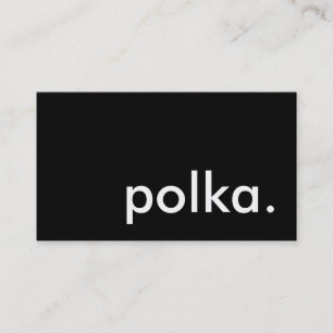 Polka. Visitenkarte