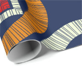 Polka weist ein nahtloses Muster auf. Mosaik ethni Geschenkpapier (Rolleneckpunkt)