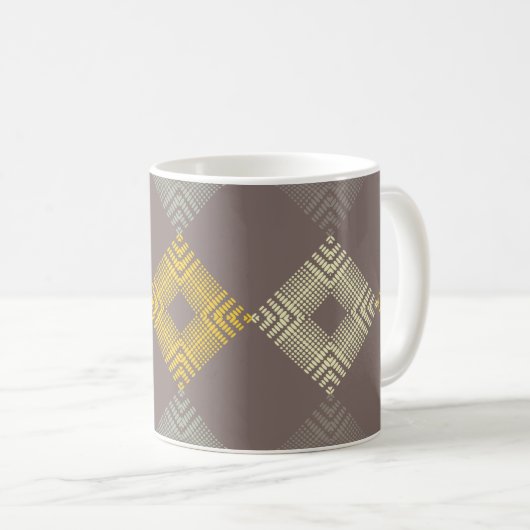 Polka weist ein nahtloses Muster auf. Mosaik ethni Kaffeetasse (VorderseiteRechts)
