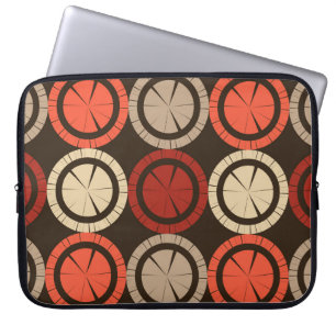 Polka weist ein nahtloses Muster auf. Mosaik ethni Laptopschutzhülle