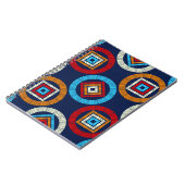 Polka weist ein nahtloses Muster auf. Mosaik ethni Notizblock (Linke Seite)