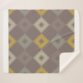 Polka weist ein nahtloses Muster auf. Mosaik ethni Sherpadecke (Vorderseite (Horizontal))