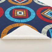 Polka weist ein nahtloses Muster auf. Mosaik ethni Sherpadecke (3/4)