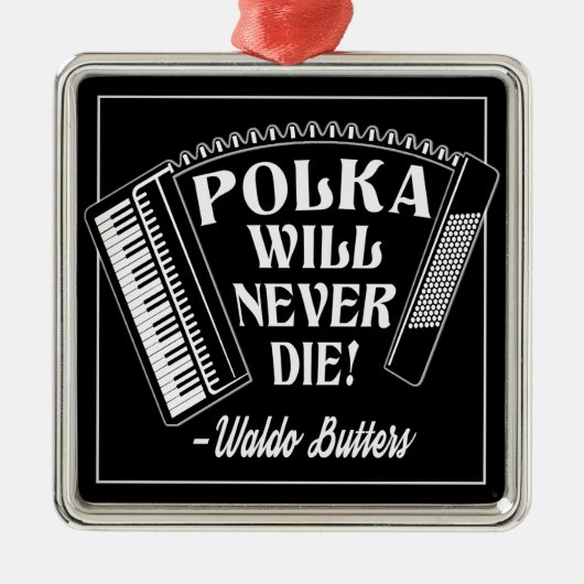 Polka wird niemals Dresdenfans Die Ornament Aus Metall (Vorne)