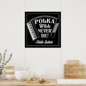 Polka wird niemals Dresdenfans Die Poster (Küche)