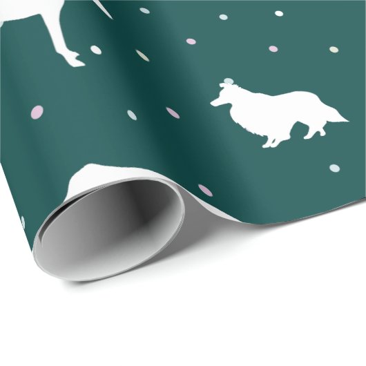 Polkadogs Green Giftwrap Geschenkpapier (Rolleneckpunkt)