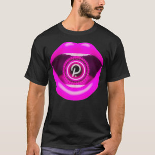 Polkadot Krypto-Münze Lippen, Ethereum Blockchain, T-Shirt