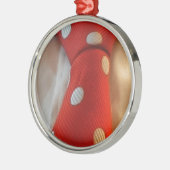 polkadot slipsie silbernes ornament (Links)