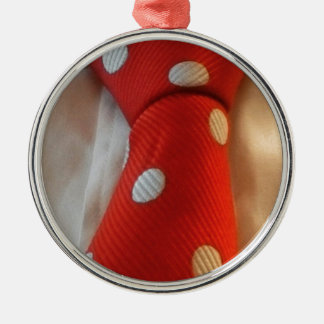 polkadot slipsie silbernes ornament
