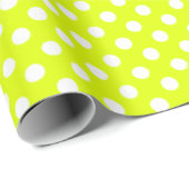 Polkadotted Chartreuse Geschenkpapier (Rolleneckpunkt)