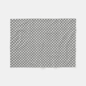 Polkadotted Design Battleship Gray Fleecedecke (Vorderseite (Horizontal))
