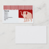 Polkadotted niedlicher Spaß-Zirkus-Elefant Visitenkarte (Vorne/Hinten)