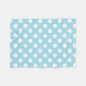 Polkadotted Option Foto Blue Fleecedecke (Vorderseite (Horizontal))