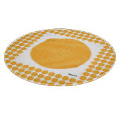 Polkadotted Orange Schneidebrett (Ecke)