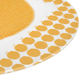 Polkadotted Orange Schneidebrett (Ecke)