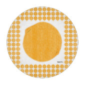 Polkadotted Orange Schneidebrett (Vorderseite)
