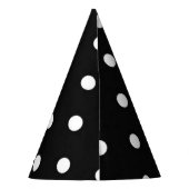 Polkapunkt-Glamours der Blumen moderne Mode des Partyhütchen (Rückseite)