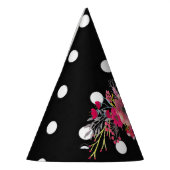 Polkapunkt-Glamours der Blumen moderne Mode des Partyhütchen (Links)