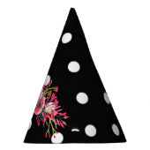 Polkapunkt-Glamours der Blumen moderne Mode des Partyhütchen (Rechts)