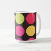 Polkapunkt-Kaffee-Tasse Kaffeetasse (VorderseiteRechts)