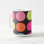 Polkapunkt-Kaffee-Tasse Kaffeetasse (Vorderseite Links)