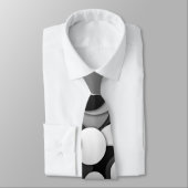 Polkapunkt kreist Krawatte - Schwarzes u. Weiß ein (Gebunden)