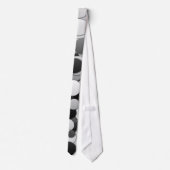 Polkapunkt kreist Krawatte - Schwarzes u. Weiß ein (Rückseite)