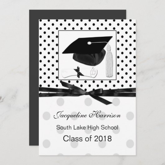 Polkapunkt, Mörser Abschluss-Mitteilung Einladung (Vorne/Hinten)