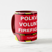POLKVILLE VOLUNTEER FIREFIGHTER Tasse (Vorderseite Links)