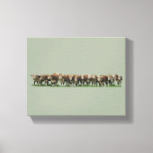 Poll Herefords Leinwanddruck (Vorderseite)