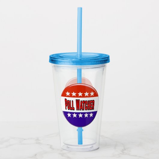 Poll Watcher Acryltrinkbecher (Vorderseite)