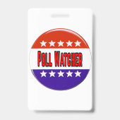 Poll Watcher Ausweis (Rückseite)