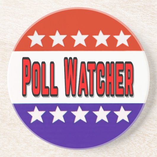 Poll Watcher Getränkeuntersetzer (Vorne)
