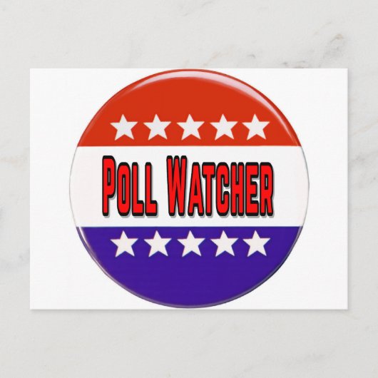 Poll Watcher Postkarte (Vorderseite)
