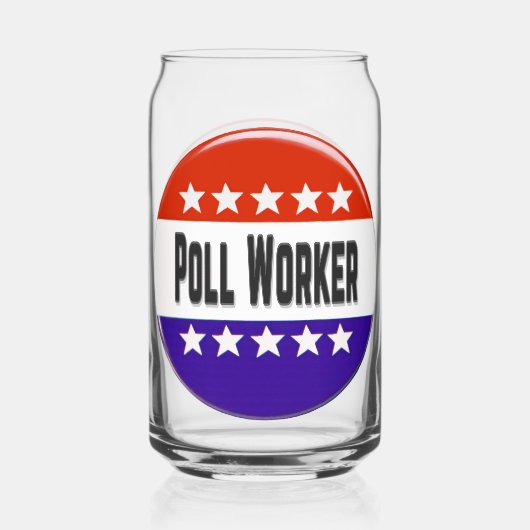 Poll Worker Dosenglas (Vorderseite)