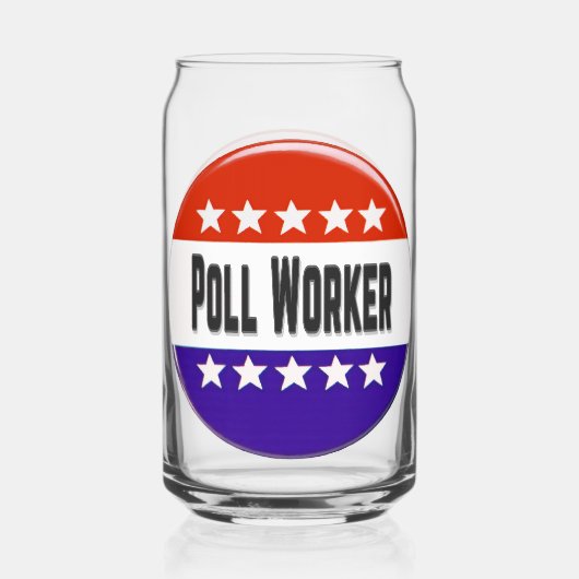 Poll Worker Dosenglas (Rückseite)