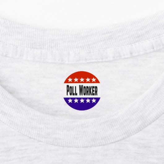 Poll Worker Etiketten (Befestigt)