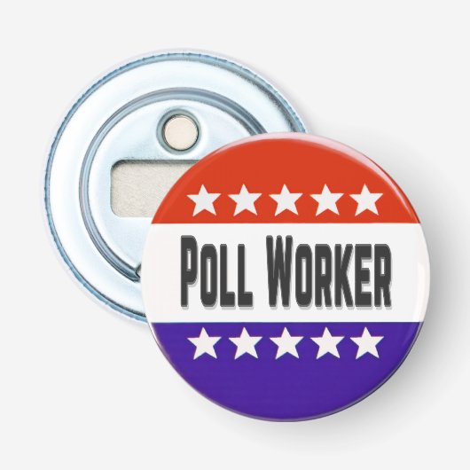 Poll Worker Flaschenöffner (Vorderseite)