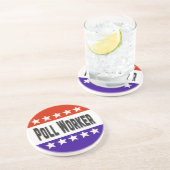 Poll Worker Getränkeuntersetzer (Seite)
