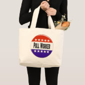 Poll Worker Jumbo Stoffbeutel (Vorderseite (Produkt))
