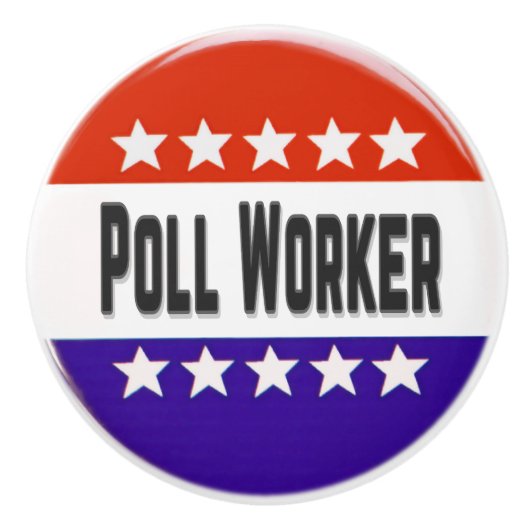 Poll Worker Keramikknauf (Vorderseite)